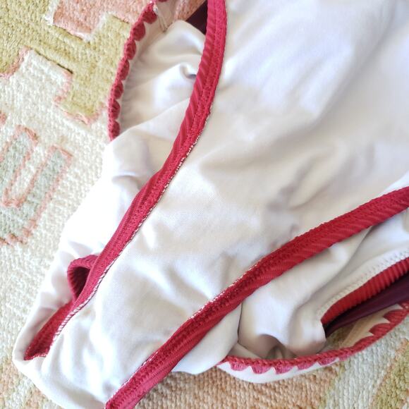 Swimsuits for All Maroon 2 Piece Bikini Sz 12/14 - Picture 4 of 5